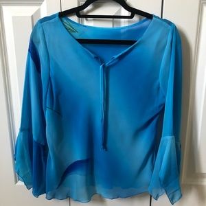 Brazilian ocean blue blouse